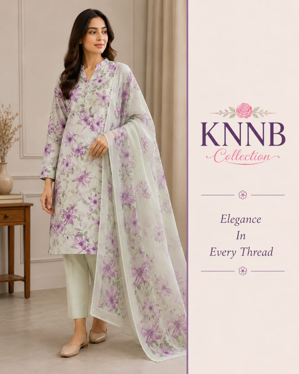 Lawn 3 Piece Unstitched Suit