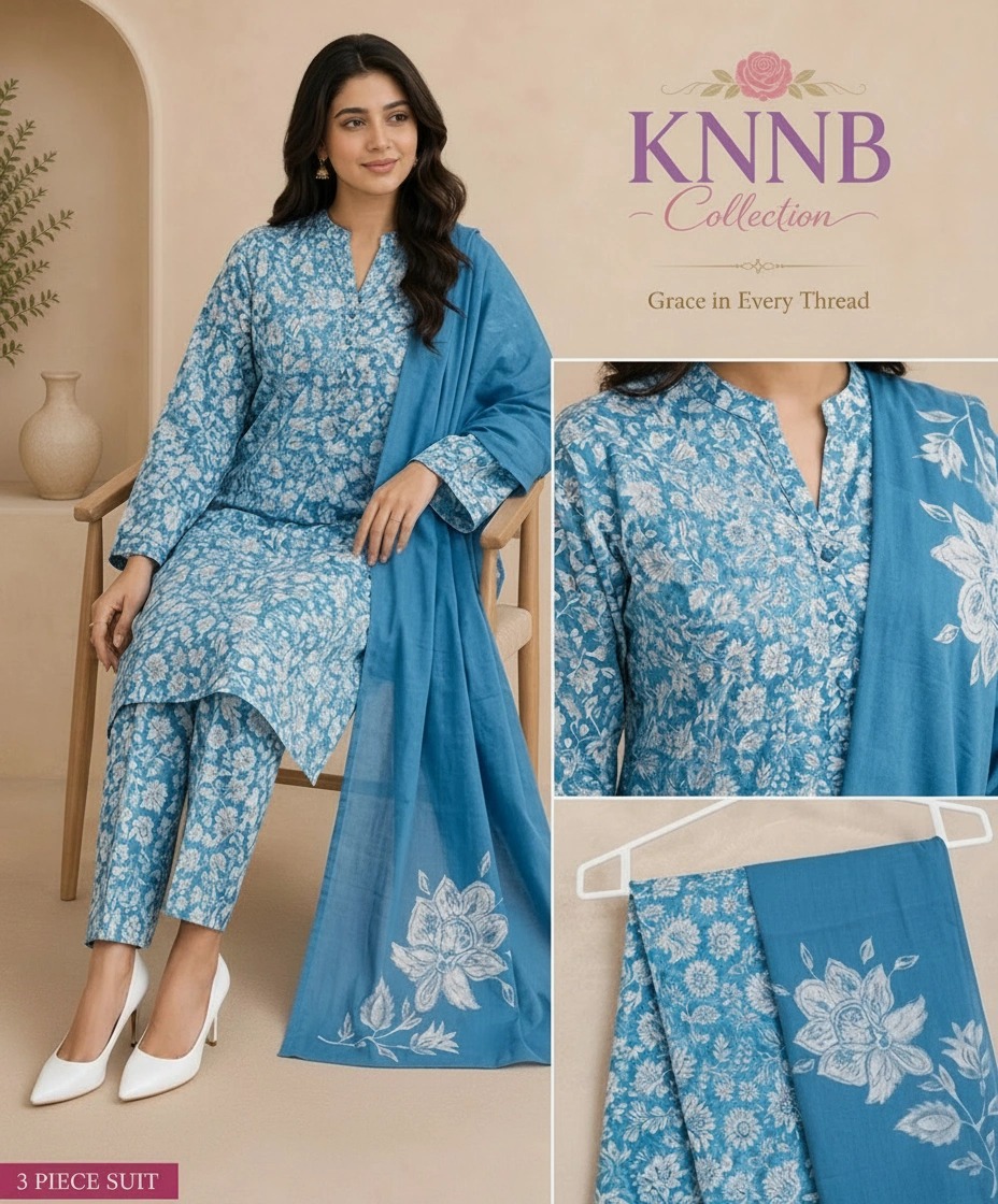 Lawn 3 Piece Unstitched Suit